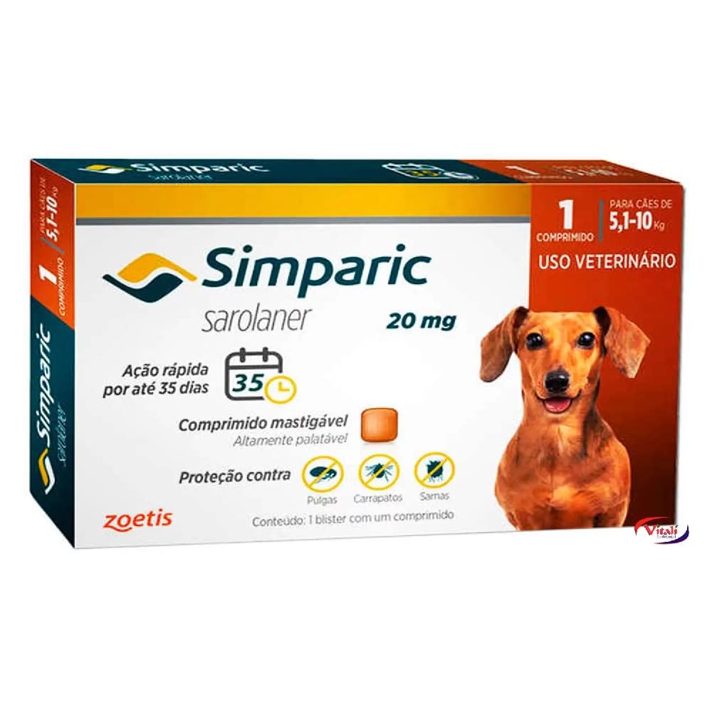 Simparic - Comprimido mastigável contra pulga e carrapato - Imagem 2