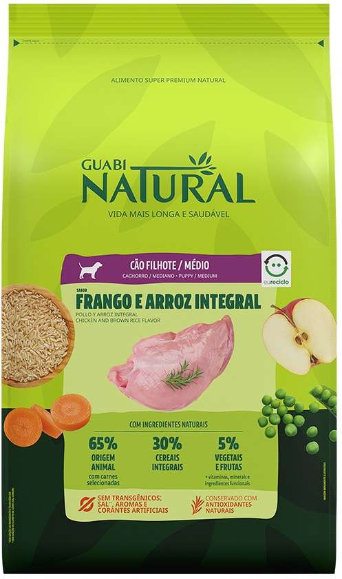 Ração Guabi Natural para Cão Filhote