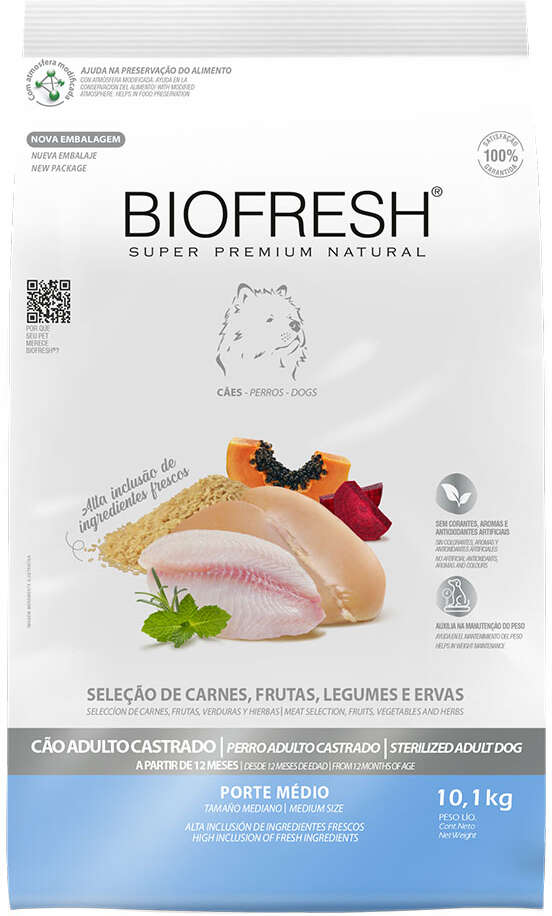 Ração Biofresh Cão Castrado