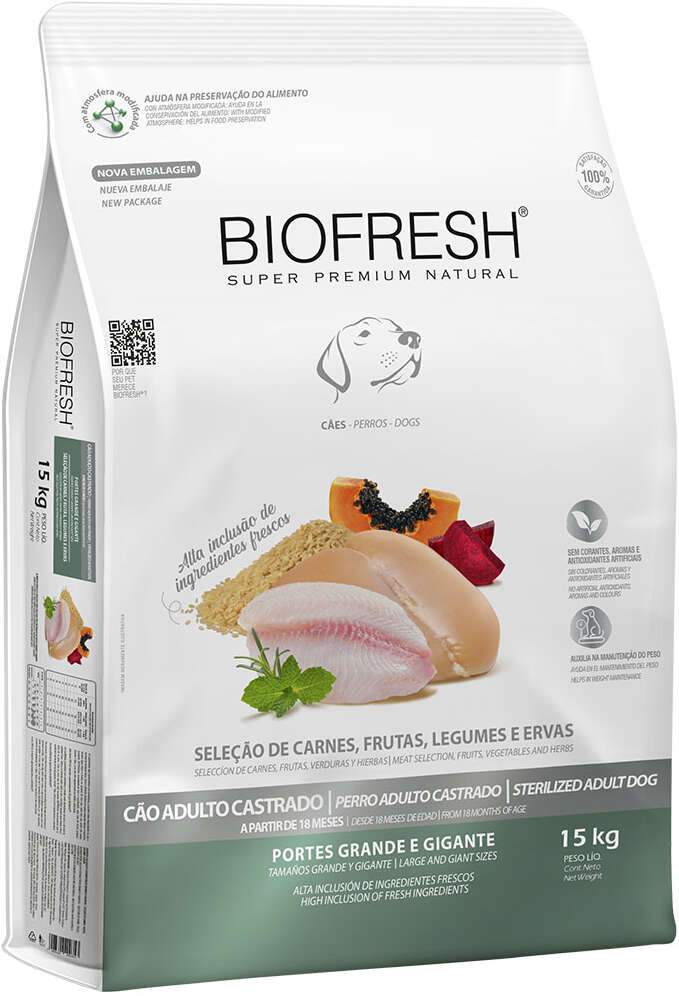 Ração Biofresh Cão Castrado