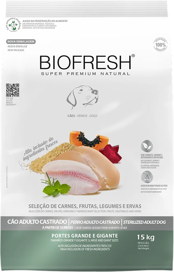 Ração Biofresh Cão Castrado